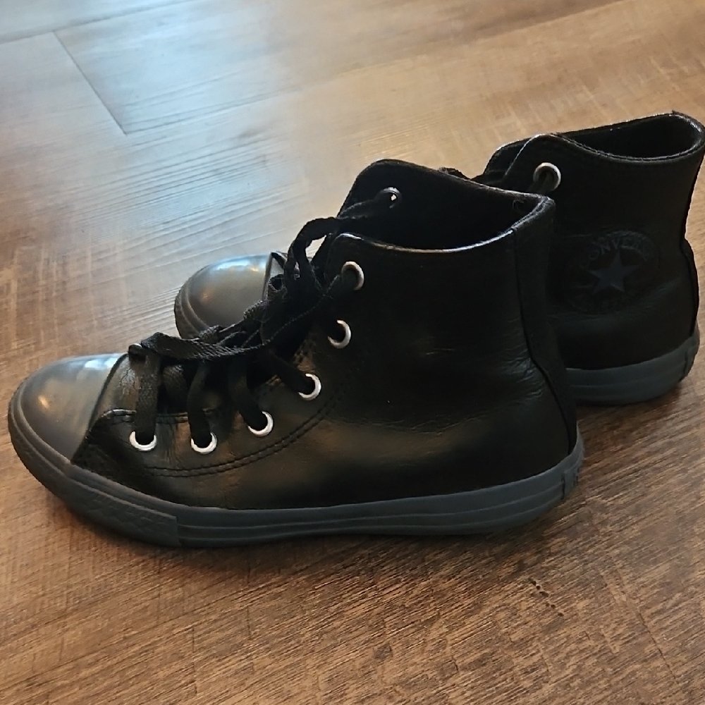 Kids Black High-Top Converse